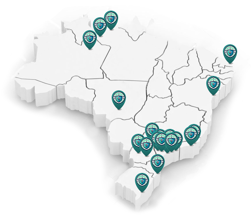 Mapa do Brasil - onde estamos